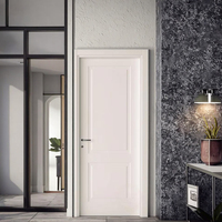 ZS personnalisé complet WPC intérieur moderne blanc bois dernière conception porte d'entrée avant en bois pour extérieur Villa chambres à coucher en bois massif