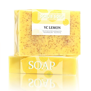 Savons Solides Éclaircissants Anti-Taches au Citron avec Vitamine C, Rétinol, Collagène, Curcuma, Acide Hyaluronique et Vitamine E – Gommage Original - Product Image 3