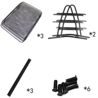 Fournitures de bureau Bac à papier de style nouveau avec organisateur de fichiers de bureau à 3 niveaux Porte-fichiers empilables de bureau Collection de documents