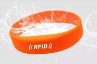 Pulsera de Silicona Impermeable con Logotipo Personalizado, RFID NFC de 13.56MHz, de Largo Alcance, para Control de Acceso y Gestión de Membresías en Hoteles, Spas y Gimnasios