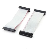 Paso personalizado 2,54mm Pin conector Cable hembra IDC Cable 2x10 20Pin 2,54mm macho hembra Cable plano