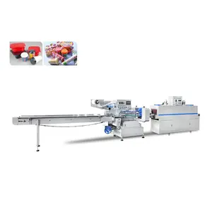 Commodity Heat Thermo Shrinking Wrapping Packaging Machine Metal Can Thermo Heat Shrink Flow packing wrapping Machine