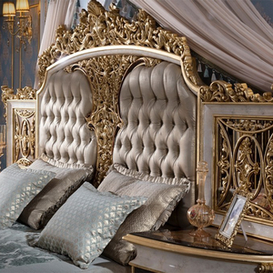Sang trọng Altai phòng Ngủ Cổ Điển Vua kích thước giường cao cấp tay chạm khắc cổ toàn bộ Bộ đồ nội thất nhà có thể được tùy chỉnh trong một cửa - Product Image 2