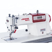 Machine à coudre industrielle à point noué haute vitesse JT-F7M avec double moteur pas à pas, aiguille simple, pour usine de confection