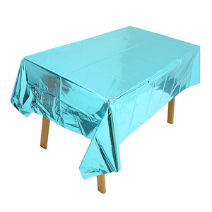 Nappe de Table jetable en plastique, 54x108 pouces, <span class=keywords><strong>rose</strong></span> vif, imperméable, pour Banquet - Product Image 5