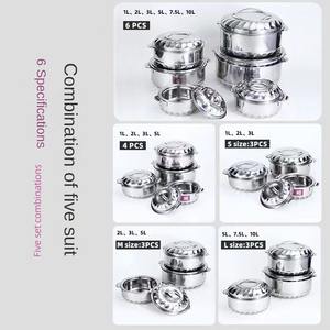 Zuppa fresca e pentole isolanti scaldabagno per cucinare <span class=keywords><strong>Set</strong></span> di casseruole in acciaio inossidabile - Product Image 4