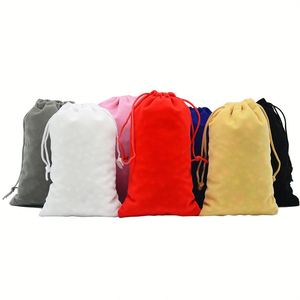 Bolsa de Joyería de Terciopelo Personalizada de Lujo, Portátil, con Logotipo Impreso, Pequeña, con Cordón, para Regalo, Venta al Por Mayor de Xinxing Fashion - Product Image 5