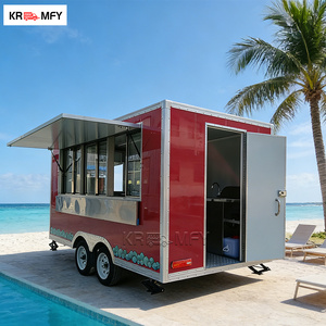 Remolque de Helados, Servicio de Comida Móvil, Cocina de Postres, Negocio de Vendedor Ambulante, Camión de Comida de Té de Burbujas - Product Image 4