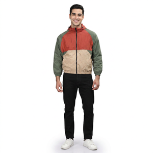 Veste coupe-vent en toile de haute qualité pour homme, style urbain, prix raisonnable, design d'usine 2026, écologique, à capuche, vintage - Product Image 1