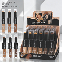 6 Teintes Mat - Stylo Correcteur Double Embout 2-en-1 : Stick Correcteur Solide et Applicateur Liquide - Maquillage Visage Multi-Tons