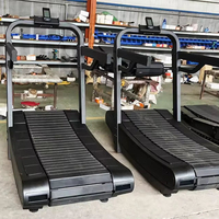 TOPTONS, nuevo diseño, equipo de gimnasio comercial, cinta de correr curva no motorizada Manual, máquina para correr, sin regulación de potencia