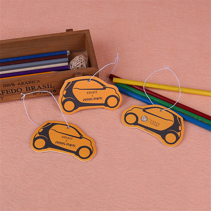 Полная печать висит хлопок бумажная карта доска абсорбент автомобиль бумага освежители воздуха для автомобиля