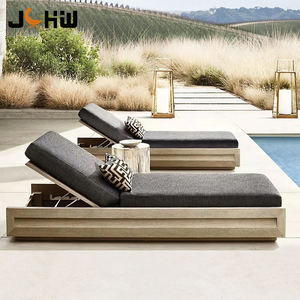 Jardín Natación Hotel <span class=keywords><strong>Cama</strong></span> Exterior Lujo Madera Piscina Muebles Playa Plegable Lounge Chaise Silla - Product Image 2