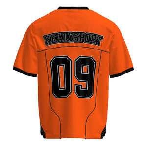 เสื้อฮีลี่ 26 สไตล์ใหม่ ลายพิมพ์เรโทรตัดกัน ผ้าตาข่าย แขนสั้น สตรีทแวร์ คอวี ระบายอากาศได้ดี น้ำหนักเบา เหมาะสำหรับเล่นฟุตบอล - Product Image 3