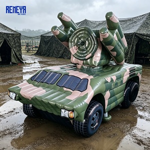 Camion radar missile gonflable de qualité professionnelle avec réalisme graphique et assemblage modulaire pour exposition REMEYA - Product Image 1