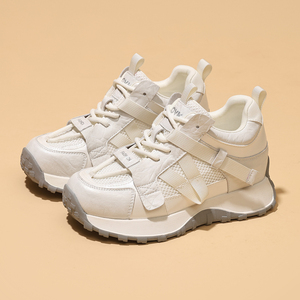 Baskets pour femmes Nouveautés Printemps 2026 Polyvalentes Sophistiquées Légèrement Luxueuses Style Wasp Waist Agan Chaussures Décontractées - Product Image 3