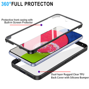 Custodia <span class=keywords><strong>trasparente</strong></span> protettiva per schermo 360 per <span class=keywords><strong>Samsung</strong></span> Galaxy A54 A33 A14 A24 A05s A34 A55 A35 <span class=keywords><strong>Cover</strong></span> per telefono antiurto - Product Image 4