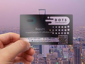 AI-MICH Custom PVC Transparent Business Invitation Label Name Card with Digital <b>Printing</b> and Letter Press - Product Image 6