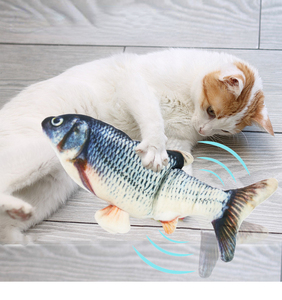 Jouet interactif électronique pour chat, simulation d'oiseau en peluche, bâton à plumes rotatif, jouet automatique pour chat - Product Image 2