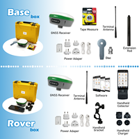 Récepteur GPS GNSS RTK SMA26 Plus avec PPP, IMU, certifié NOAA, pour Rover, Base et Collecteur, avec logiciel, précision 1 cm, 1408 canaux, UHF, portée 10 km