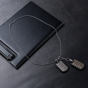 Moda titanio acero corazón collar joyería Hip Hop Circular colgante collar Acero inoxidable collar - Product Image 2