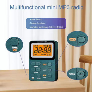 <b>Pocket</b>-Sized AM/FM Digital Radio, Rechargeable MP3 Player with TF Card Playback & Stereo Speaker - Product Image 4