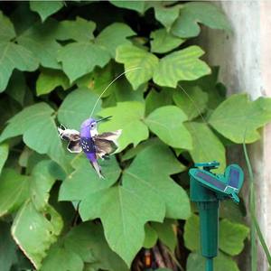 Solar Battery Power Vibration Fly Artificial Butterfly Bird Fluttering Solar Hummingbird para Yard Stake Jardim Decoração - Product Image 4