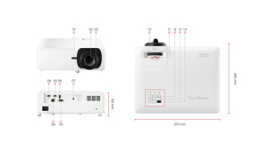 <span class=keywords><strong>Viewsonic</strong></span> LS901HD แบบ <span class=keywords><strong>Full</strong></span> <span class=keywords><strong>HD</strong></span> 6000แอนซิลูเมน1080P เลเซอร์ความละเอียด3D เครื่องฉายเหมาะสำหรับสถานที่ขนาดใหญ่หรือฉากเชิงพาณิชย์ - Product Image 4
