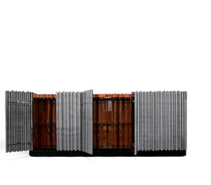 Buffet moderne en bois de rose de luxe, meuble de rangement haut de gamme, buffet sur mesure, crédence, villa, hall d'hôtel, salon - Product Image 3