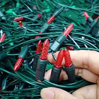 110V American LED Lampe String Bier Note M5 Ice Edge Outdoor Wasserdichte Mini Weihnachts baum Lampe IP65 10m Dimmbar Großhandel