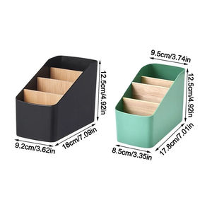 Organizador de Control Remoto para TV de Madera de Cuatro Niveles, Diseño Moderno y Ligero, Ahorra Espacio, para Escritorio, Dormitorio, Sala de Estar - Product Image 3