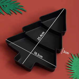 Boîte de rangement en plastique pour fruits, bonbons et graines de melon séchées, avec compartiments, pour la maison, idéale pour les fêtes de Noël (vente en gros) - Product Image 4