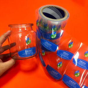 Étiquette transparente en PVC personnalisée autocollants de logo transparent pour l'emballage - Product Image 1