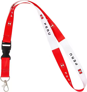 Benutzer definierte Fabrik Direkt Großhandel 2*90cm Druck Geschenke Mexiko Land Flagge Lan yards mit Schnalle - Product Image 4