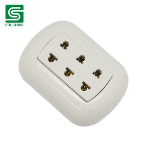 <span class=keywords><strong>Presa</strong></span> a Muro Sudamericana a Tre Vie con Messa a Terra - Product Image 2