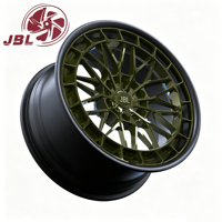 Rines de Aleación de Aluminio Forjado de Dos Piezas de 18-26 Pulgadas, Color Verde, con Remaches y Borde Ancho, 6x139.7, Nuevos para Jeep Wrangler Tank, Tuning Todoterreno