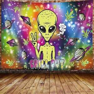 <span class=keywords><strong>Tapisserie</strong></span> Alien Trippy, <span class=keywords><strong>tapisserie</strong></span> <span class=keywords><strong>murale</strong></span> psychédélique avec motif de champignons, <span class=keywords><strong>tapisserie</strong></span> en polyester colorée avec imprimé galaxie spatiale pour la décoration <span class=keywords><strong>murale</strong></span> de la chambre à coucher - Product Image 4