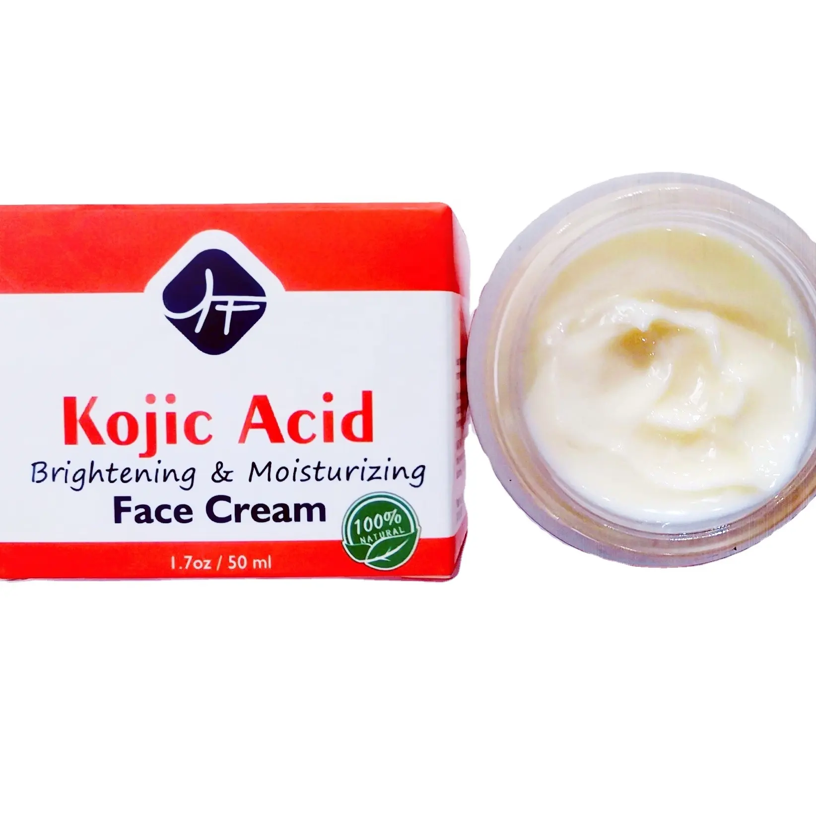 2023 vente chaude KOJIC FACE CREAM crème blanchissante éclaircissante crème pour le visage à l'acide kojique anti-taches