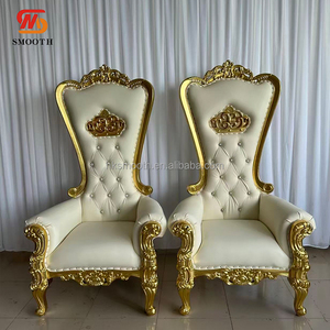 Silla de reina para bodas SMOOTH, respaldo alto, silla de trono de alta calidad y económica para fiestas - Product Image 4