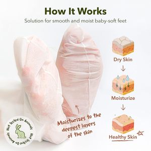 Foglio di maschera per Peeling piede lucido e morbido Premium per la pelle del bambino liscia e umida esfoliante buccia calli efficaci sulla pelle secca - Product Image 2