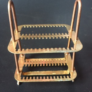 Seeking Excellence Copper Staining Rack 30-Slide <b>Microscope</b> Slide Holder Lab Equipment - Product Image 1
