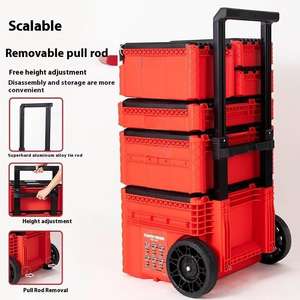 Carrello Portautensili Industriale a 6 Strati Impilabile con Ruote, Impermeabile IP65, Personalizzabile ODM, con Organizzatore Elettrico - Product Image 2