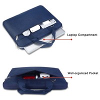 Sac d'ordinateur portable en tissu Oxford imperméable avec logo, personnalisable, pour hommes et femmes, idéal pour l'école et le travail, disponible en tailles 13/14/15/15,6 pouces, avec port USB