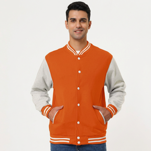Produit tendance 2025, veste de baseball pour homme, veste varsity en satin, deux couleurs, veste varsity avec logo personnalisé - Product Image 1