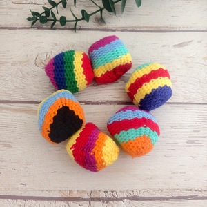 Luckykoo Bestseller Fun & Useful Footbag <b>Hacky</b> <b>Sack</b> Handmade Crochet <b>Hacky</b> <b>Sacks</b> Catch Balls Children's Outdoor Play Toys - Product Image 4