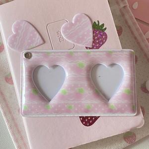 Porta Tarjetas Kpop de PVC de 3 Pulgadas Personalizados, Llavero con Forma de Corazón para Fotos de Jennie, Lisa, Rose y Jisoo - Product Image 3