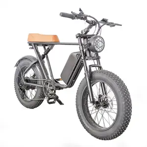 Emoko C91 Elektrische 20 Inch Off-Road Dikke Band 48V 70Km Super Krachtige Max Snelheid 50Km 1000W Motor Volwassen Fiets Elektrische Fiets