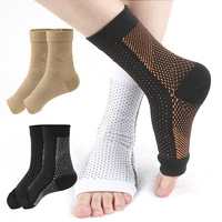 Chaussettes de Compression Sportives en Nylon Élastique Respirant et Spandex, Manchon de Pied, Chaussettes pour Fasciite Plantaire, Manchon de Compression Cheville