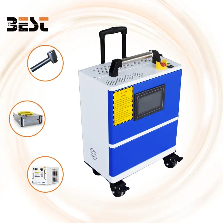 Suitcase Type 100 Watt Pulse Laser Cleaning Machine For Wood