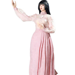 Ensemble Hanfu traditionnel chinois à l'échelle 1/6, jupe et chemisier à motif de cheval, pour figurine féminine de 12 pouces - Product Image 4